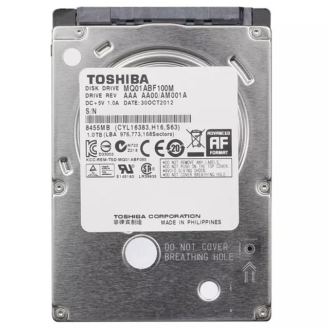 Toshiba 1TB 2.5-inch Internal Laptop Hard Drive